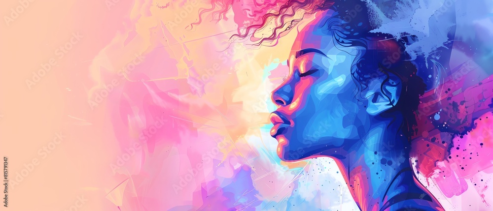 Beauty vlog flat design side view digital media theme water color Triadic Color Scheme Beauty vlog flat design side view digital media theme water color Triadic Color Scheme