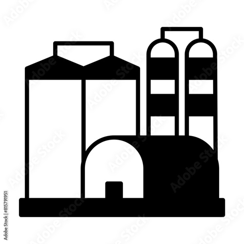Midstream facilities Vector Icon Design, crude oil and natural  Liquid Gas Symbol, Petroleum  and gasoline Sign, power and energy market stock illustration, natural gas liquids processing unit Concept