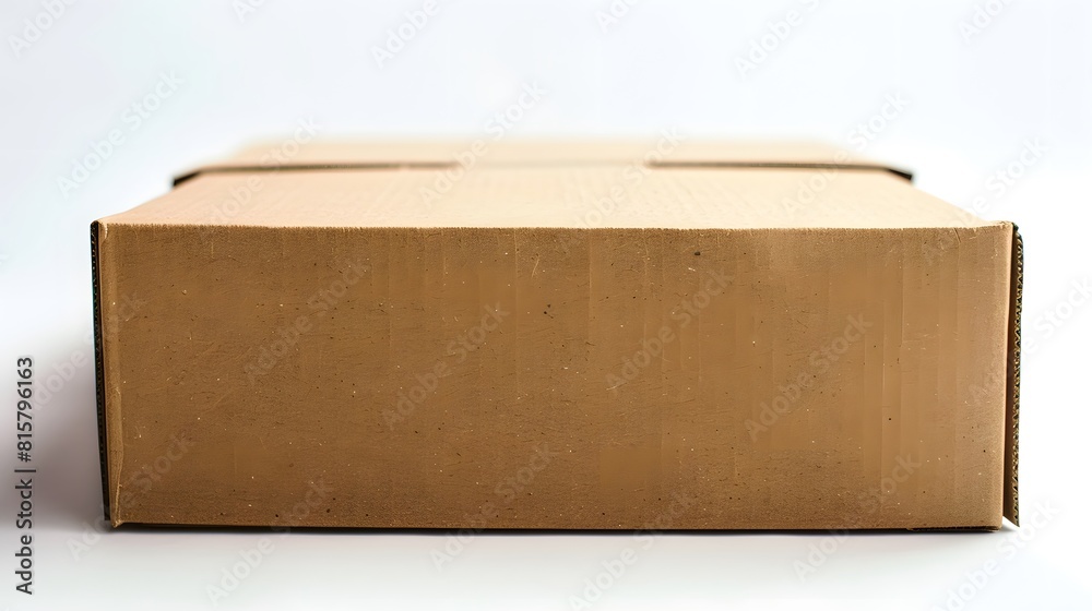 A cardboard box with no text or graphics on it, isolated against a white background. The cardboard is flat and solid brown in color, with straight edges.
A cardboard box with no text or graphics on it, isolated against a white background. The cardboard is flat and solid brown in color, with straight edges.