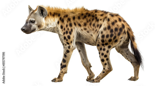 Spotted hyena on transparent background