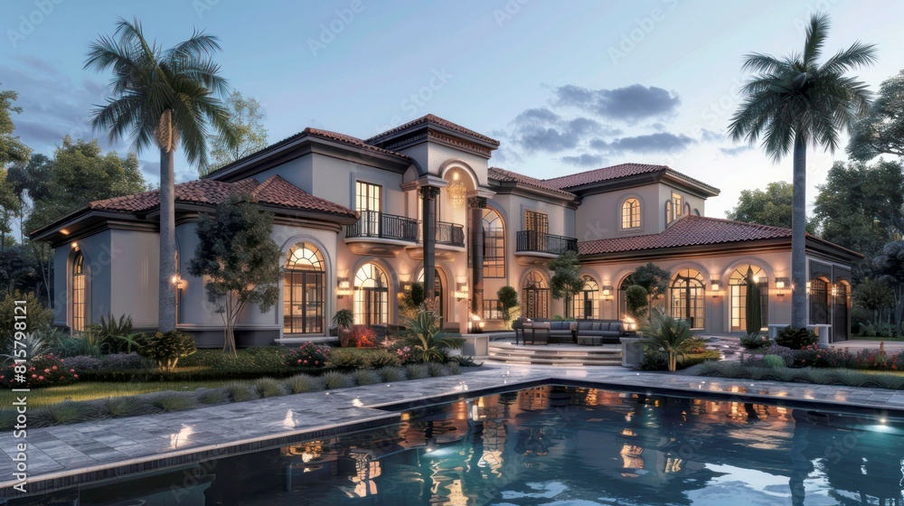 Obraz premium portrait 3d rendering home designs Luxury