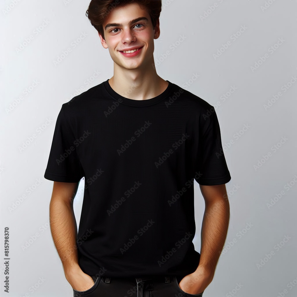 Fototapeta premium Blank cool tshirt mockup