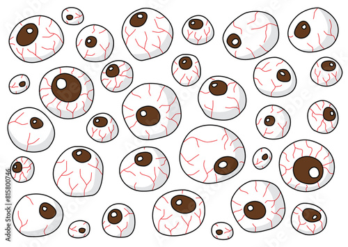 eye design and pattern on white background illustration vector
