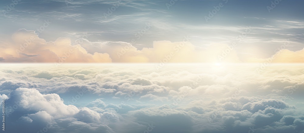 Obraz premium A breathtaking view of nature with a backdrop of a cloudy sky. Copyspace image