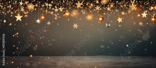 A festive background for Christmas and New Year celebrations with copy space image