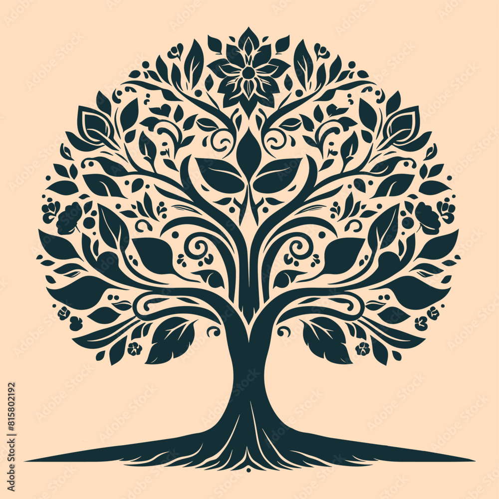 Obraz premium Tree with leaves