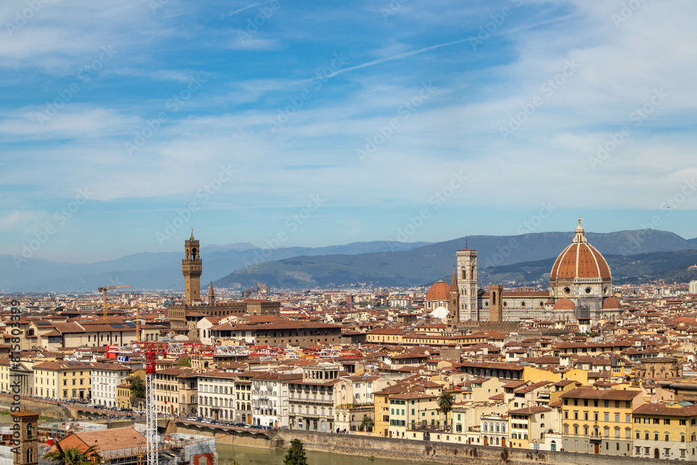 Obraz premium Firenze vista dal piazzale Michelangelo, Toscana
