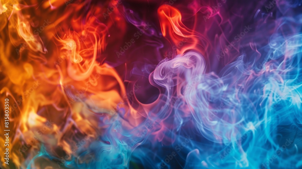 Fototapeta premium Colorful grudge flame background.