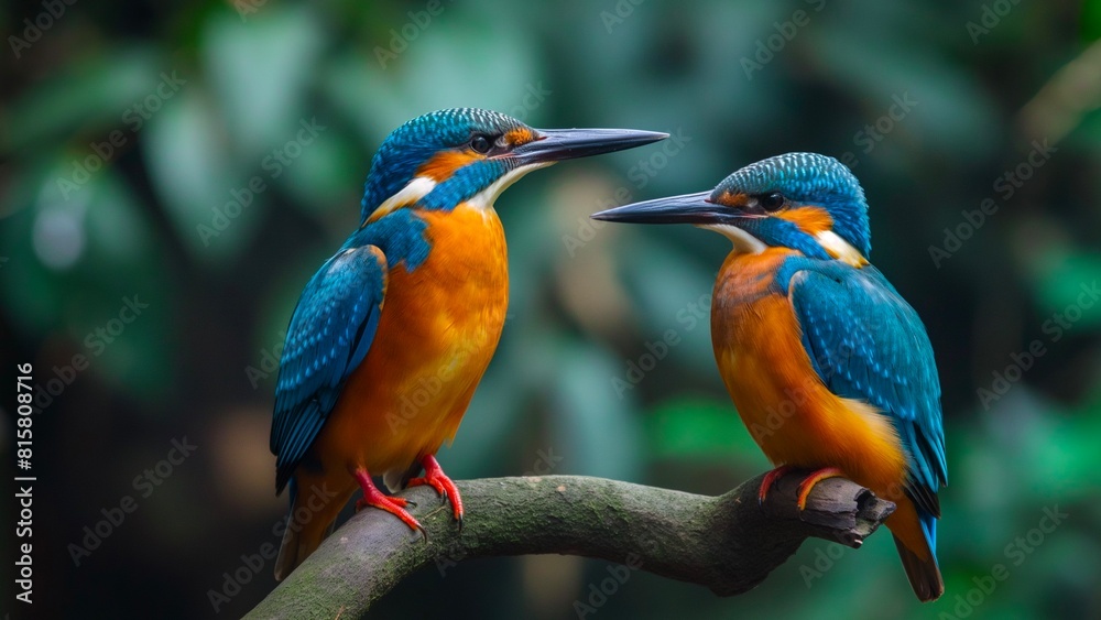 a pair of birds on a branch of a tree concept for eco exploration of biodiversity and conservation efforts. a pair of birds on a branch of a tree concept for eco exploration of biodiversity and conservation efforts.