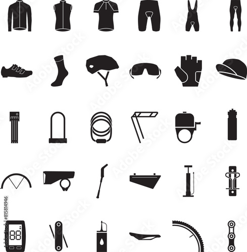 bike accessory icons