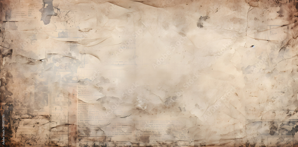Fototapeta premium Old Newspaper paper grunge texture background