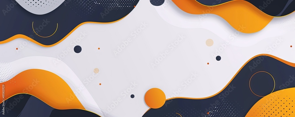 white background with Orange and Yellow shapes, simple flat vector style, technologically-inspired, minimalist design for an online platform website banner. The background is a dark gray. white background with Orange and Yellow shapes, simple flat vector style, technologically-inspired, minimalist design for an online platform website banner. The background is a dark gray.