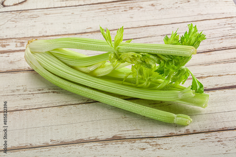 Vegan cuisine - raw celery stem