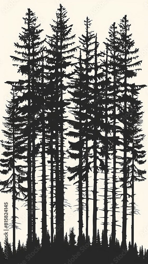 Winter forest fir trees spruce silhouette vector image,Pine forest silhouette wood tree background . Winter forest fir trees spruce silhouette vector image,Pine forest silhouette wood tree background .