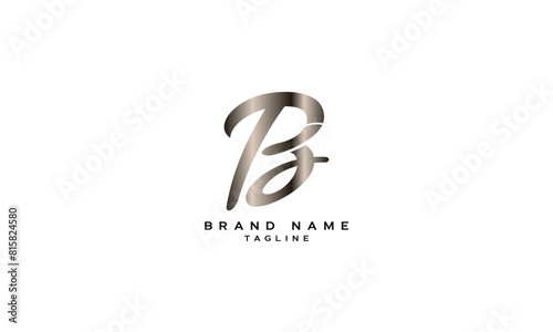 TB, BT, Abstract initial monogram letter alphabet logo design