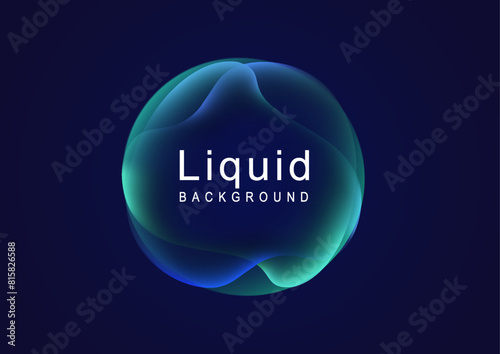Gradient neon color sphere. Round holographic gradients. Glowing bright liquid gradient shape. Curved line for banner and flyer, social media. Vector twirl.	