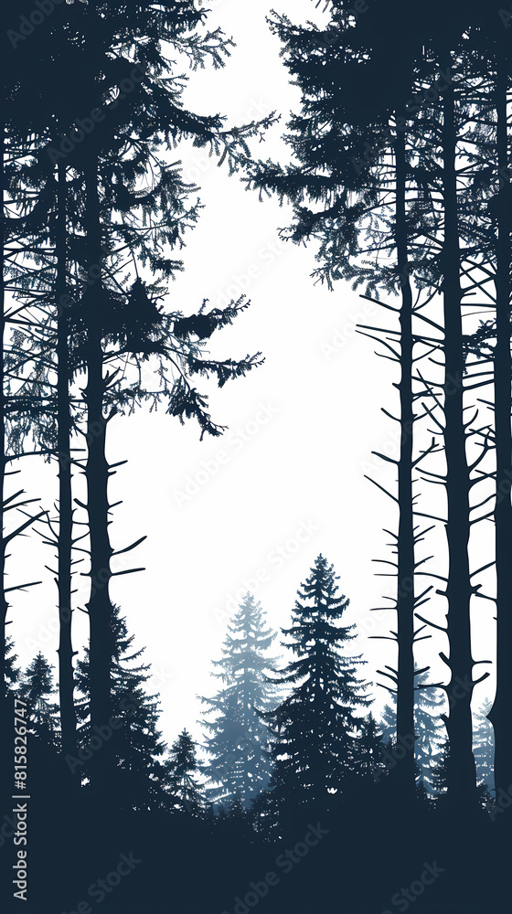 Winter forest fir trees spruce silhouette vector image,Pine forest silhouette wood tree background . Winter forest fir trees spruce silhouette vector image,Pine forest silhouette wood tree background .