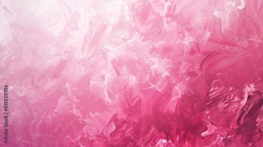 Abstract Pink Textured Background, Artistic Acrylic Paint Strokes
