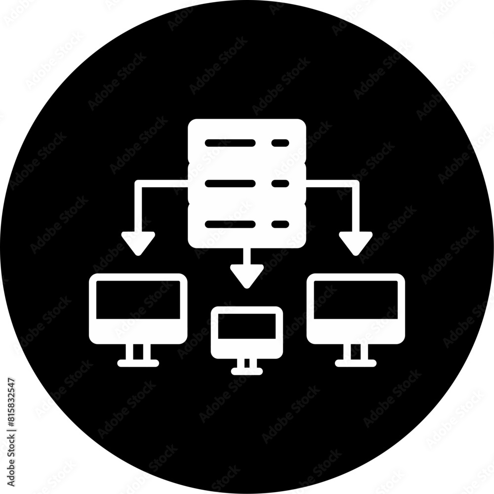 Cluster Computing Icon Cluster Computing Icon