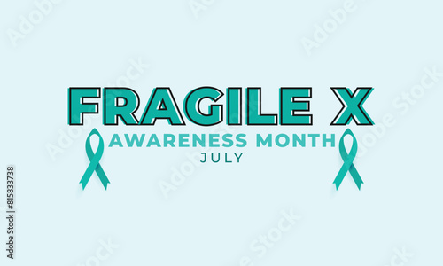 Fragile x awareness month. background, banner, card, poster, template. Vector illustration.
