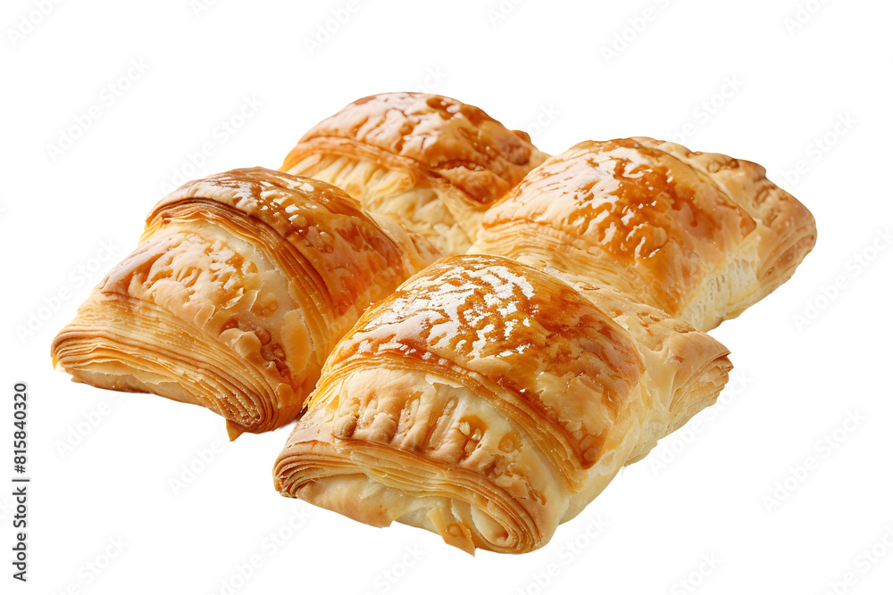 Puff Pastry isolated on transparent background