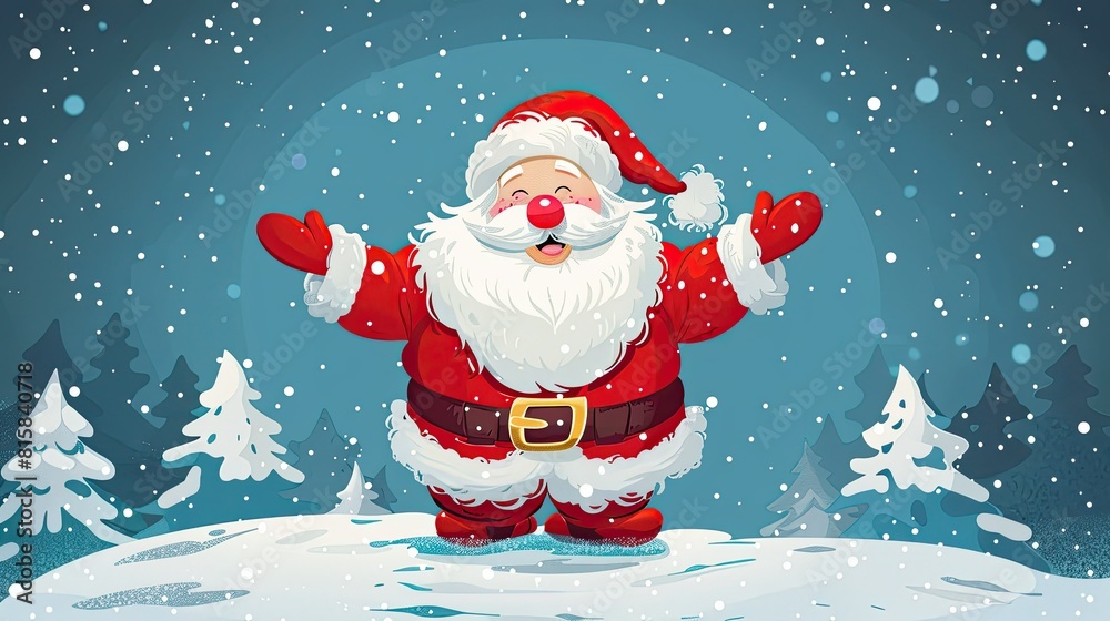 for Christmas and New Year. Santa Claus AI generated for Christmas and New Year. Santa Claus AI generated