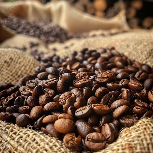 Chicchi di caffè. photo