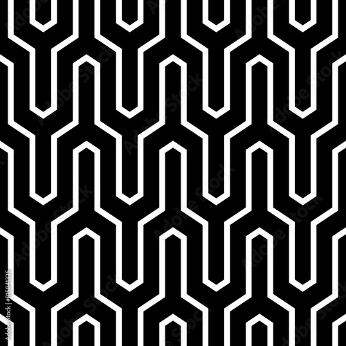 Seamless pattern. Zigzag lines background. Jagged stripes motif. Geometric waves ornament. Curves image. Linear backdrop. Digital paper, textile print, web design