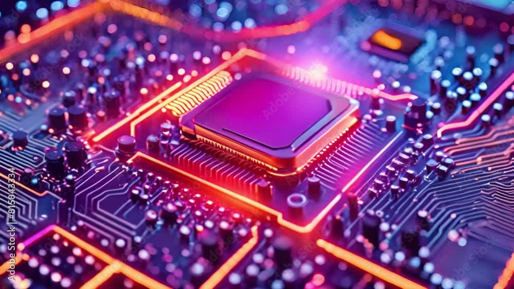 Stunning Visual Effects on Circuit Board Stunning Visual Effects on Circuit Board