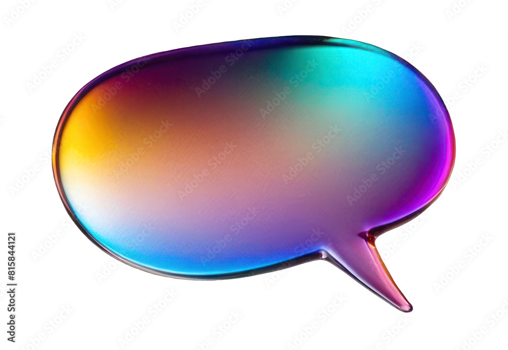 3D render of chrome element on a transparent background, molten metal. Holographic speech bubble, PNG illustration in Y2K style, iridescent surface, dialogue, SMS. 3D render of chrome element on a transparent background, molten metal. Holographic speech bubble, PNG illustration in Y2K style, iridescent surface, dialogue, SMS.
