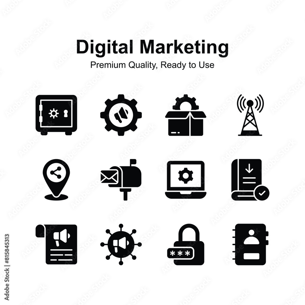Pack of digital marketing in unique style, ready to use Pack of digital marketing in unique style, ready to use