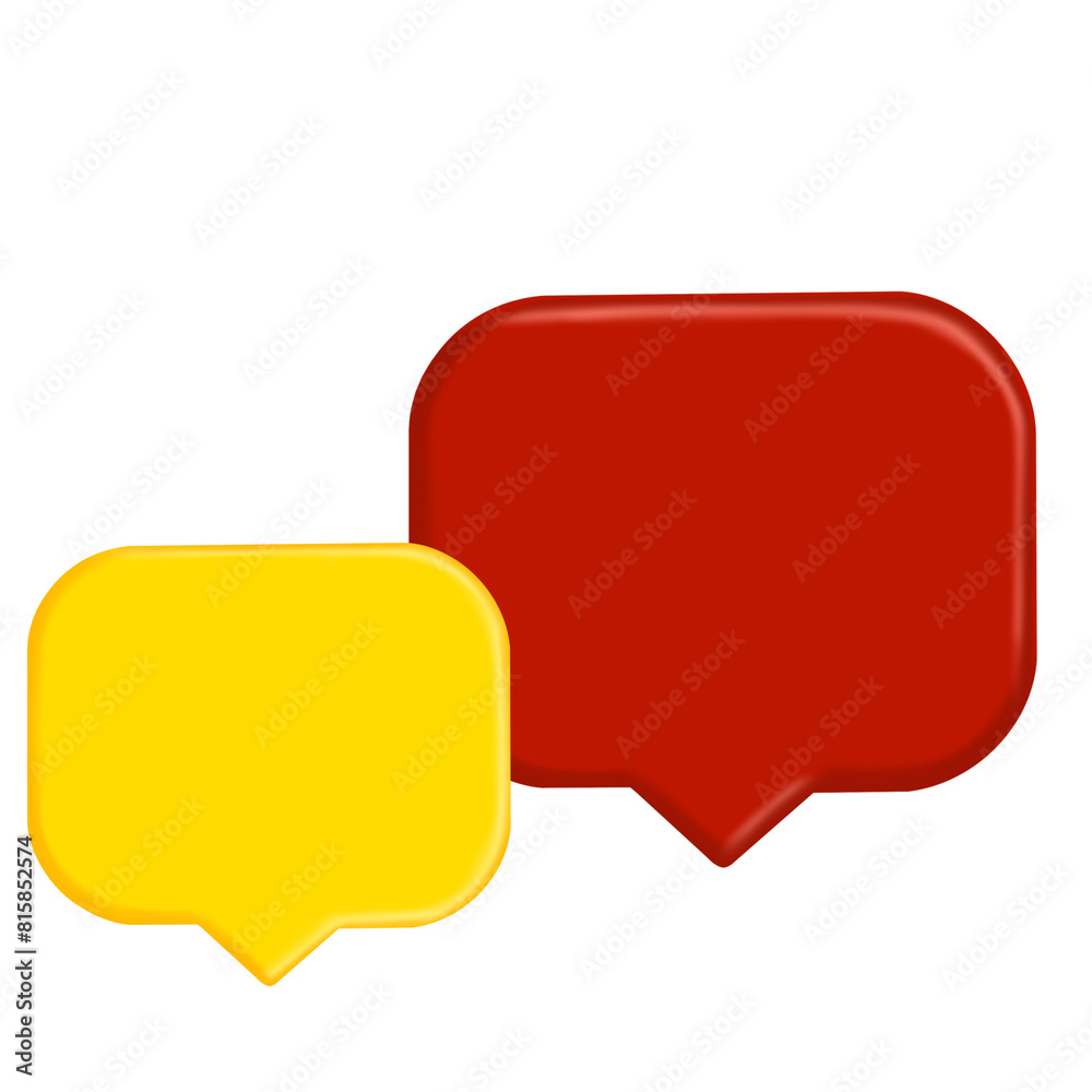 Illustration of a speech bubble indicating conversation