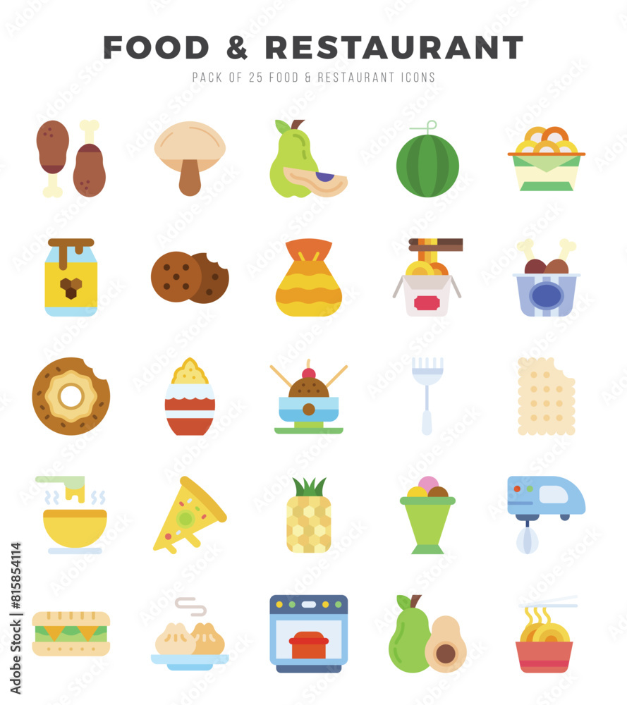 Simple Set of Food and Restaurant Related Vector Flat Icons. Simple Set of Food and Restaurant Related Vector Flat Icons.