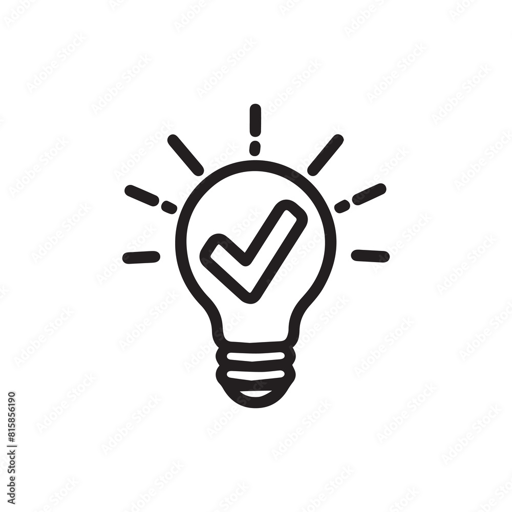Idea bulb icon vector. A thin line sign. Isolated symbol illustration design. Idea bulb icon vector. A thin line sign. Isolated symbol illustration design.
