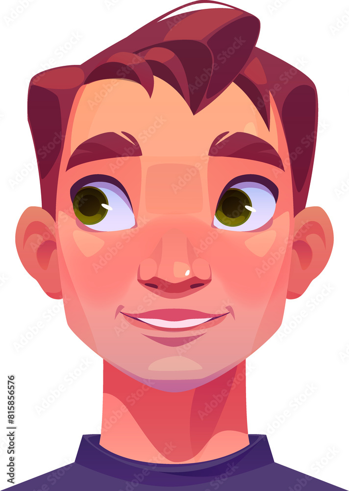 Obraz premium Shy Man Face