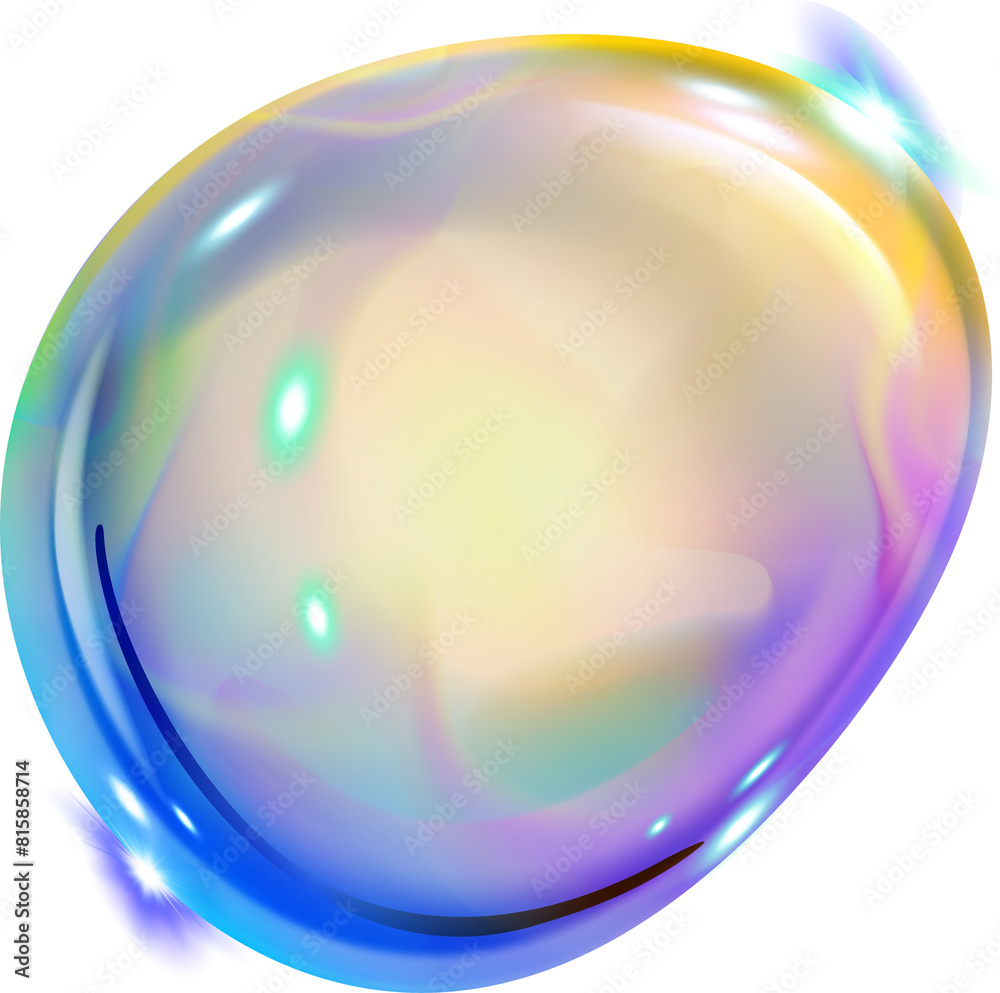 Obraz premium Iridescent Holographic Blob