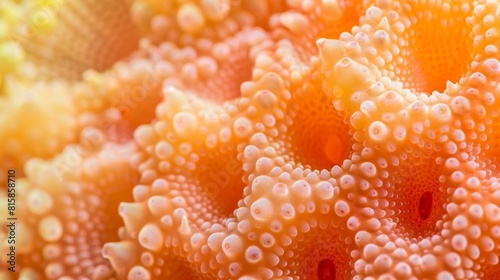 Abstract background with coral color and organic texture. © Антон Сальников