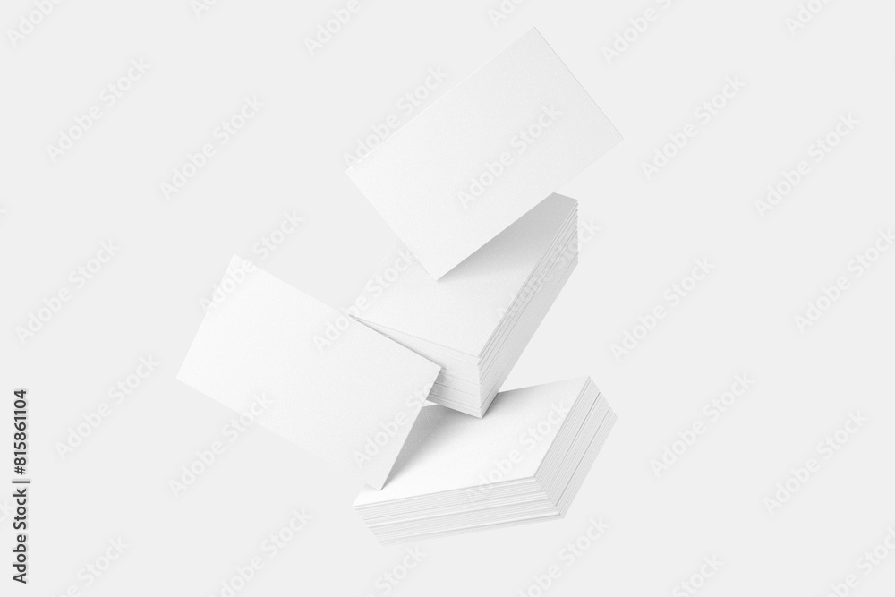 Floating Business Card Mockup Template
