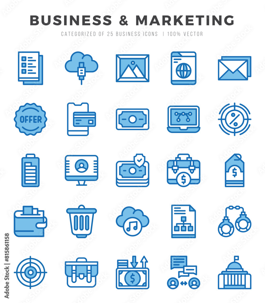 icons set. Business & Marketing for web. app. vector illustration. icons set. Business & Marketing for web. app. vector illustration.