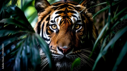 portrait tiger in the jungle