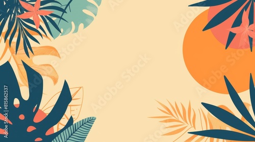 Bold and graphic summer sale announcement with a minimalist touch