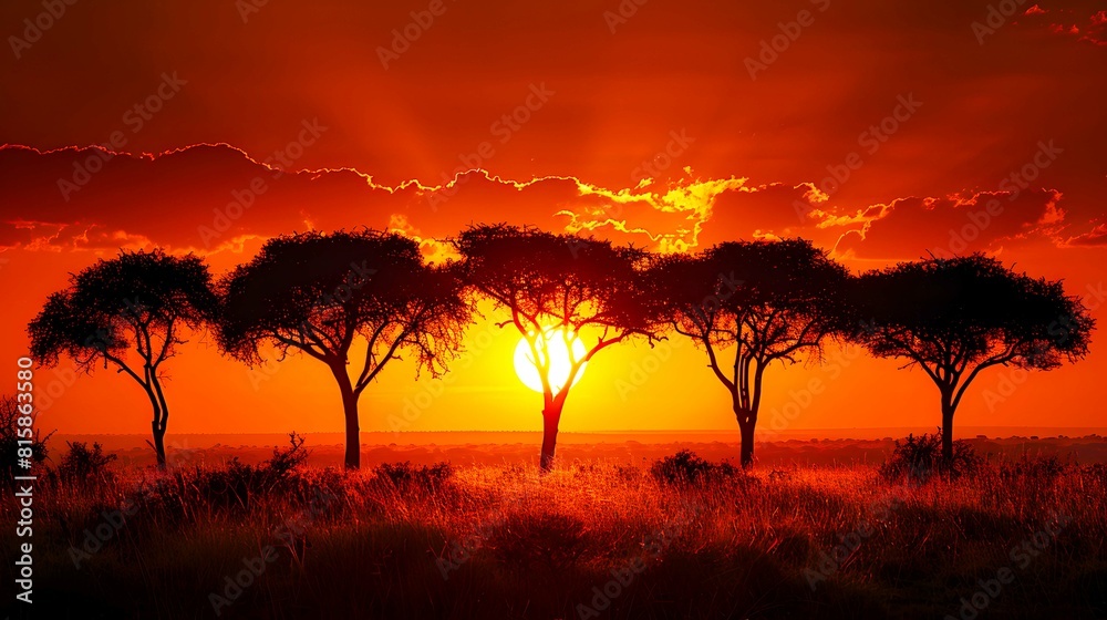 view of silhouette of tree against orange sky. view of silhouette of tree against orange sky.