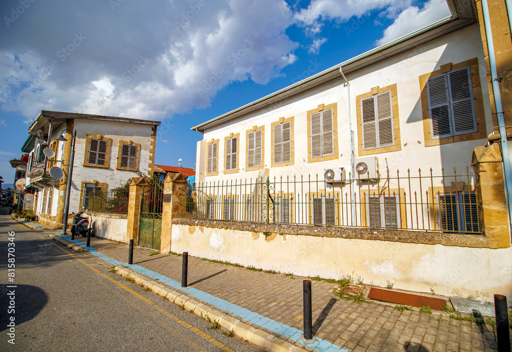 Naklejka premium Historical street view in the Lefkosa Cyprus