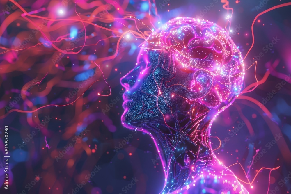 3d rendered image, perfectly usable for all kinds of topics related to the human mind or intelligent technology 3d rendered image, perfectly usable for all kinds of topics related to the human mind or intelligent technology