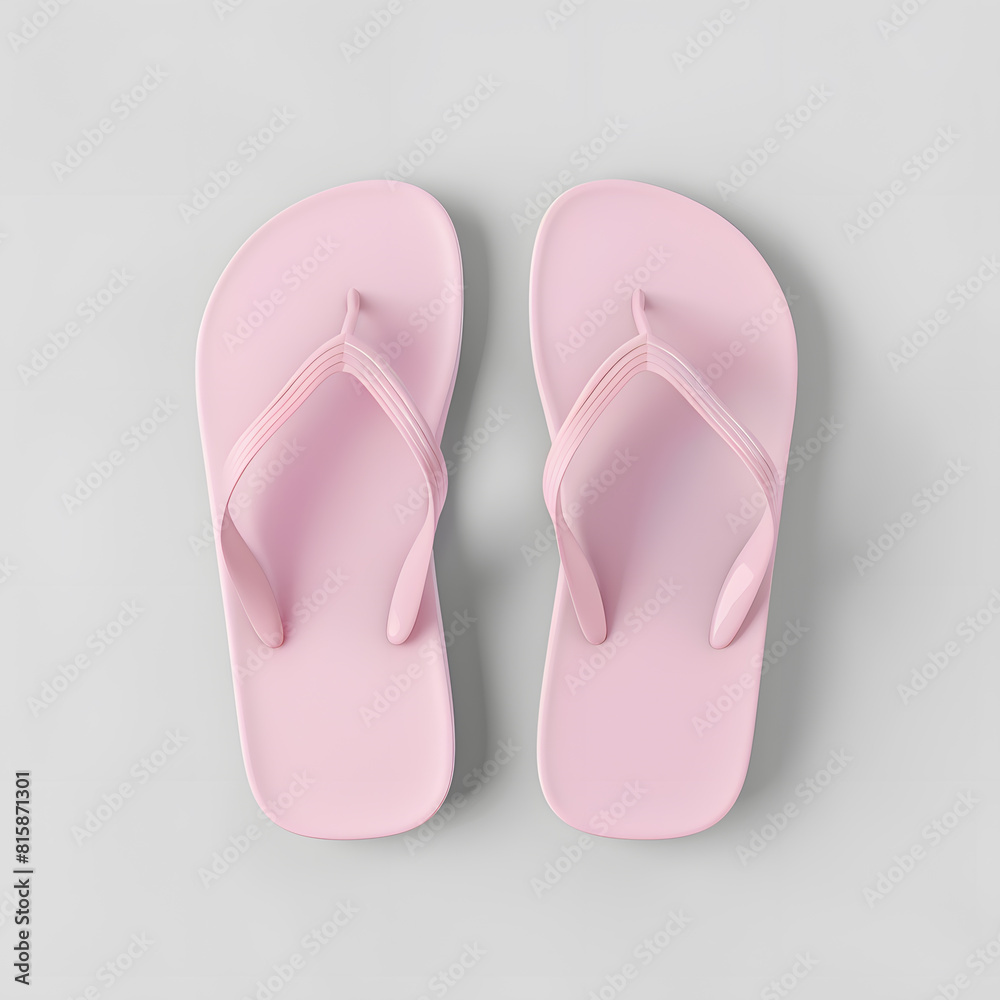 Slippers top view isolated on white background. flip-flop Slippers top view isolated on white background. flip-flop