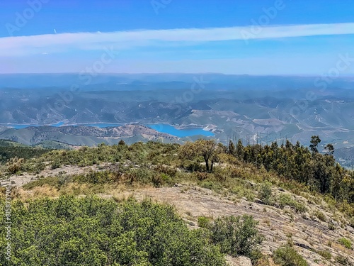 Picota, Reservoir Barragem de Odelouca, Panorama, panoramic view, Monchique, Portugal photo
