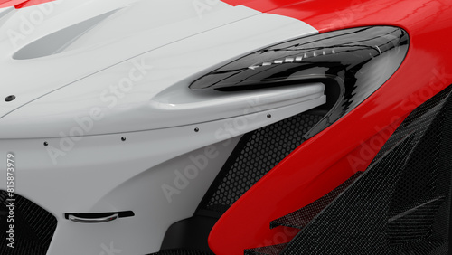 Modern Car part closeup isolated