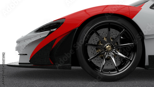 Modern Car part closeup isolated