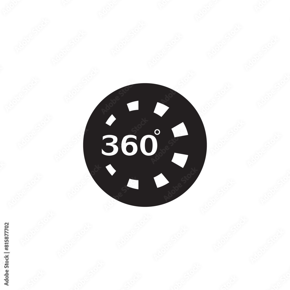 360 Degree View Related Vector Icons design template 360 Degree View Related Vector Icons design template