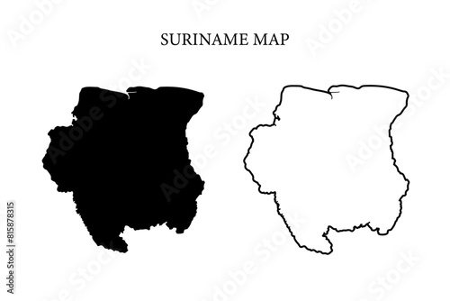 Suriname region map
